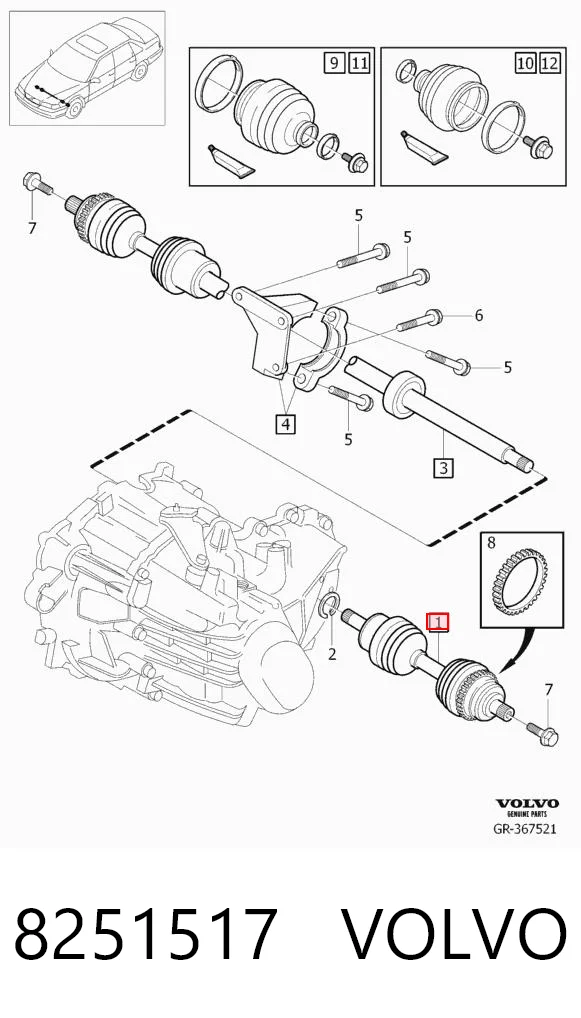 Привод передний левый Posterparts BB1357 цена, от 225.48 USD