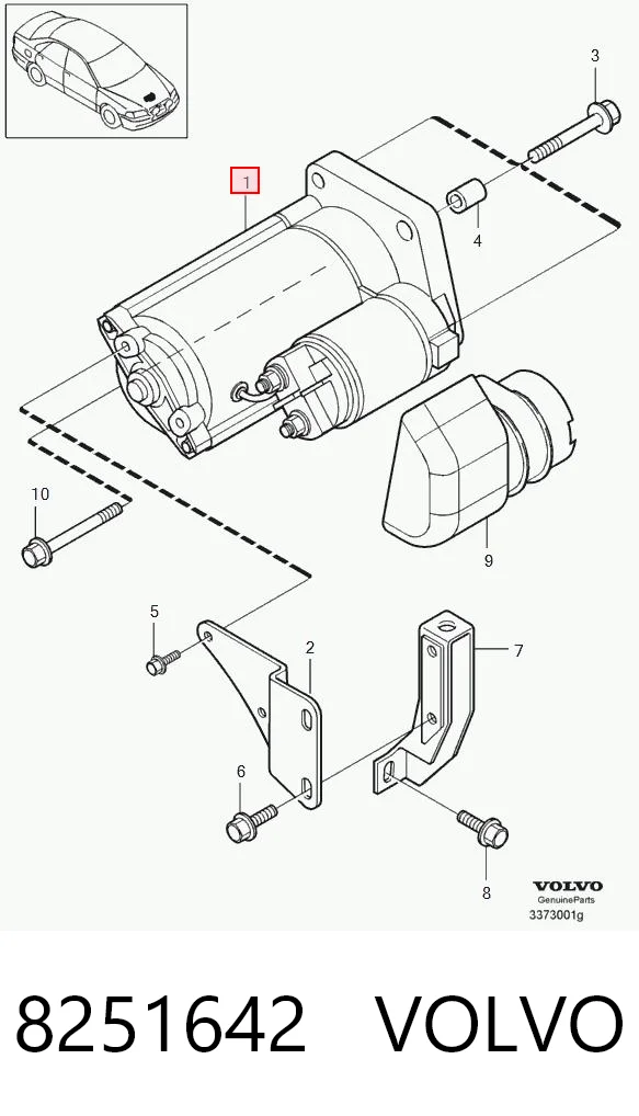 Стартер VOLVO 8251642