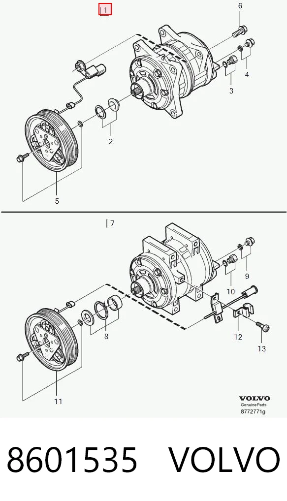 8601535 Volvo Компрессор хладагента