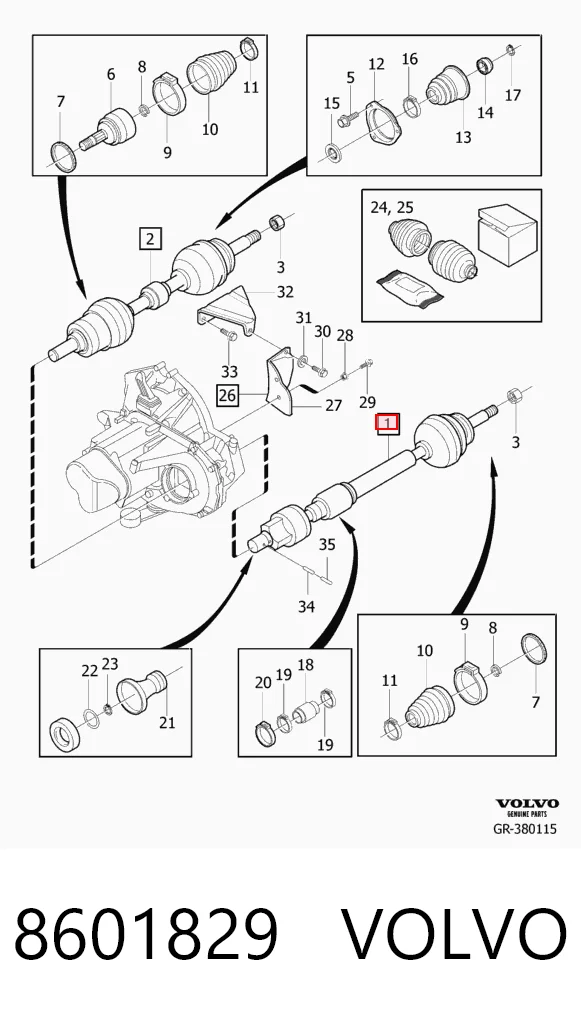 Привод передний правый Posterparts BB3865 цена, от 152.49 USD