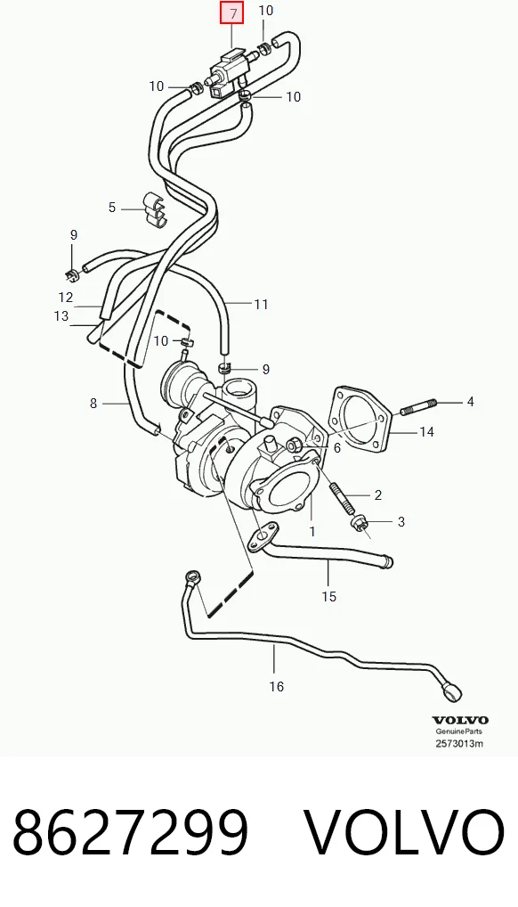 8627299 Volvo Соленоид давления наддува