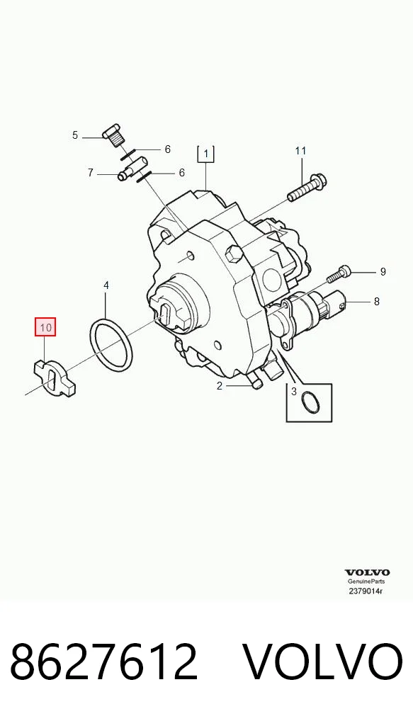 Муфта ТНВД Renault (RVI) 168012219R цена, от 17.95 USD