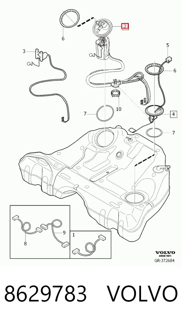 8629783 Volvo Электробензонасос