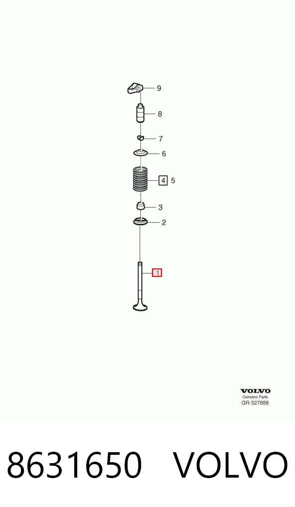 Клапан впускной BGA V164470 цена, от 7.21 USD