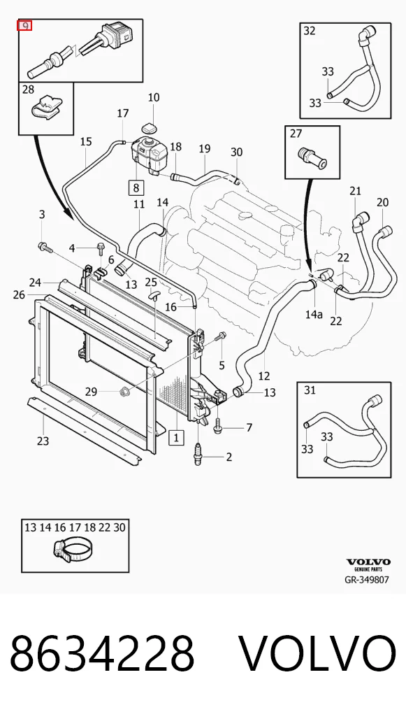 Купить 3F121172 AND Датчик уровня охлаждающей жидкости в бачке