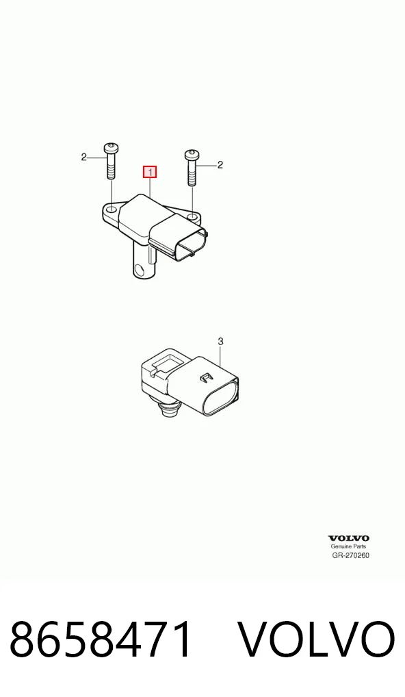8658471 Volvo Датчик расхода воздуха