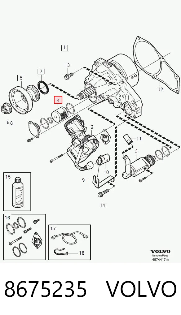8675235 Volvo Фильтр муфты Haldex