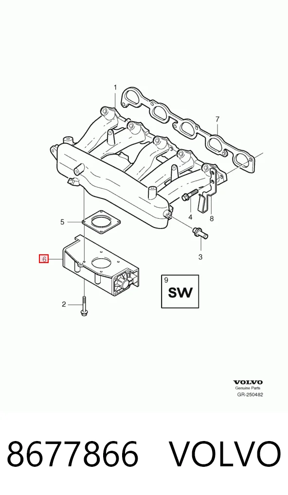 8677866 Volvo Дроссельная заслонка