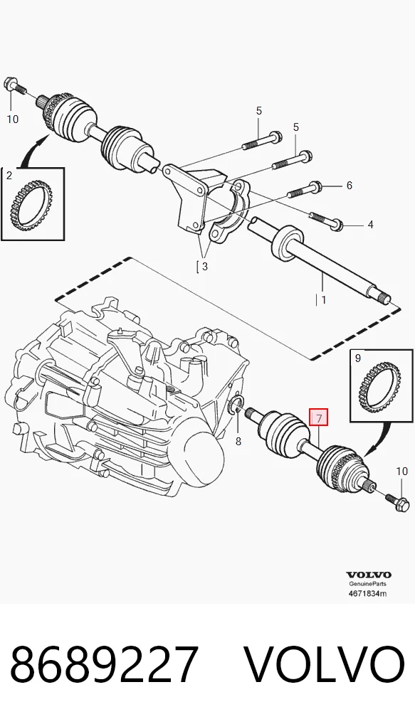 Привод передний левый Magneti Marelli TDS0296 цена, от 109.78 USD
