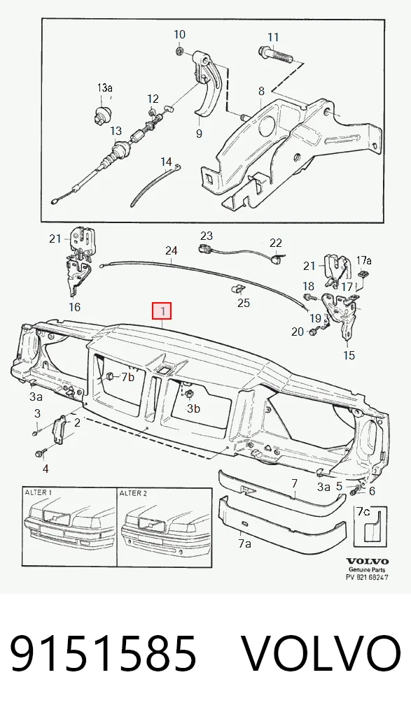 Телевизор на Volvo 850  LS