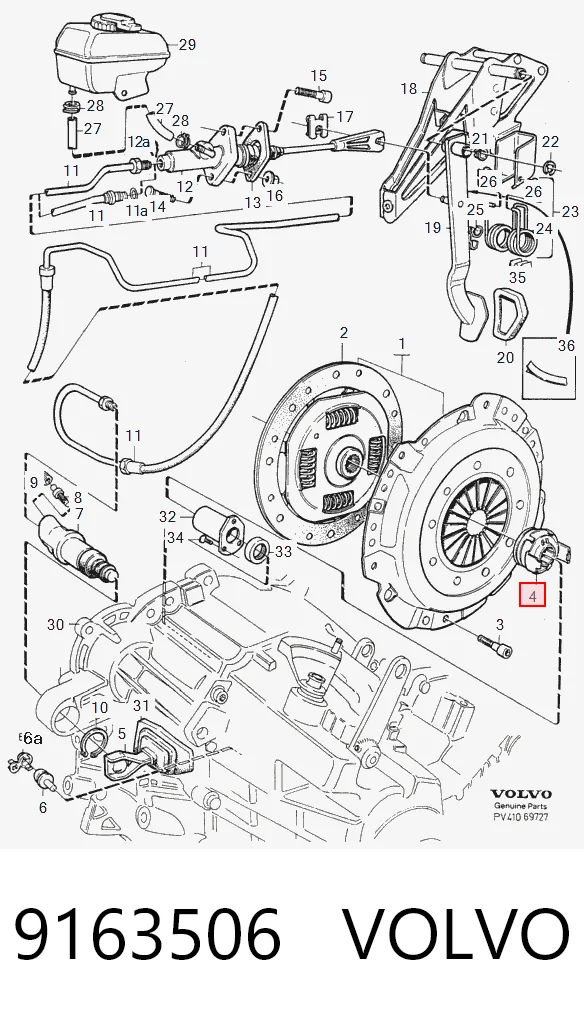  Выжимной подшипник Volvo S70 