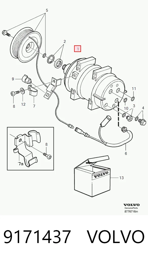 9171437 Volvo Компрессор хладагента