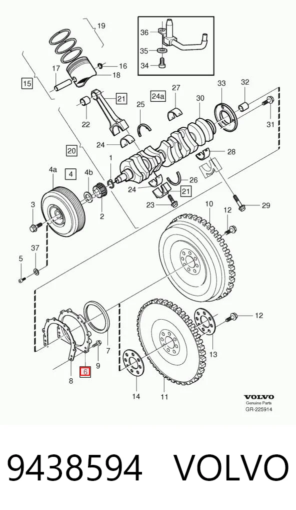 Купить Сальник коленвала задний Фольксваген Поло III 6KV2