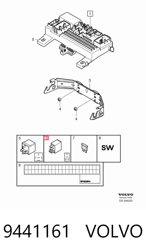 9441161 Volvo Реле указателей поворотов