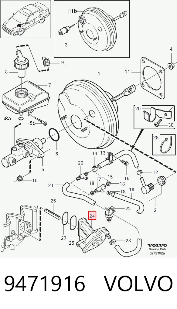 9471916 Volvo Механический вакуумный насос