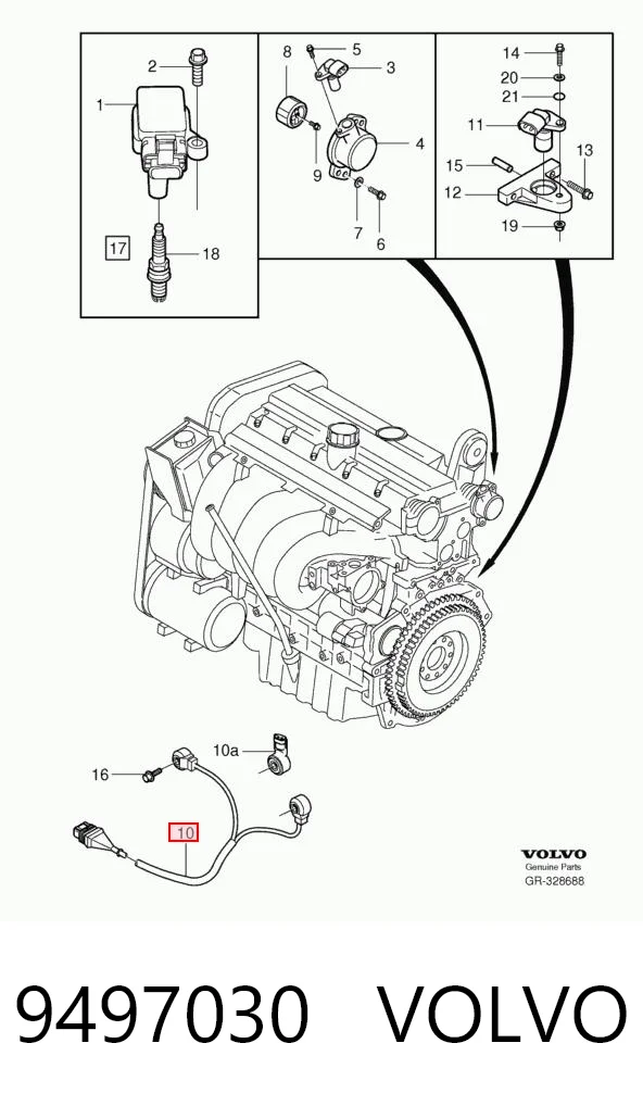 9497030 Volvo Датчик самовоспламенения