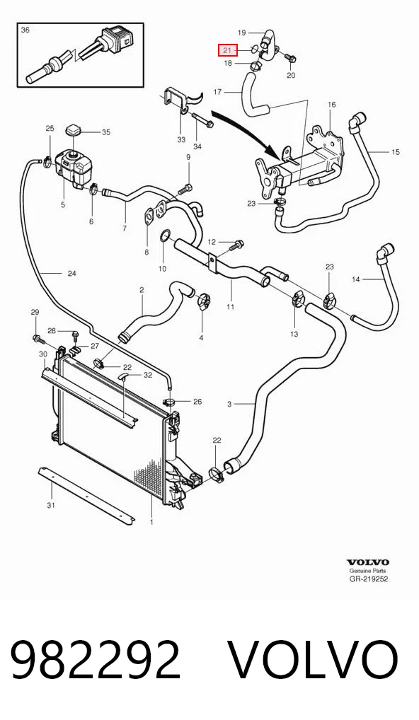 982292 Volvo Уплотнительное кольцо, универсальное