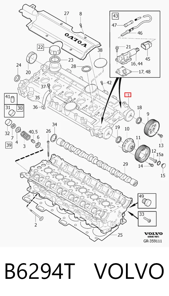 B6294T Volvo Головка блока цилиндров