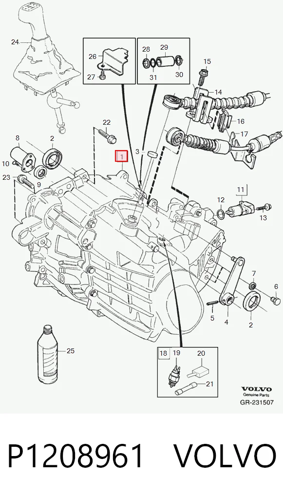 Коробка переключения передач Volvo S70 седан (LS, LT) (1997 - 2000) цена, от 197.48 USD
