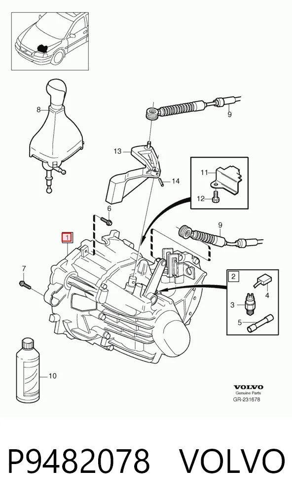 КПП в сборе на Volvo V70 I LV