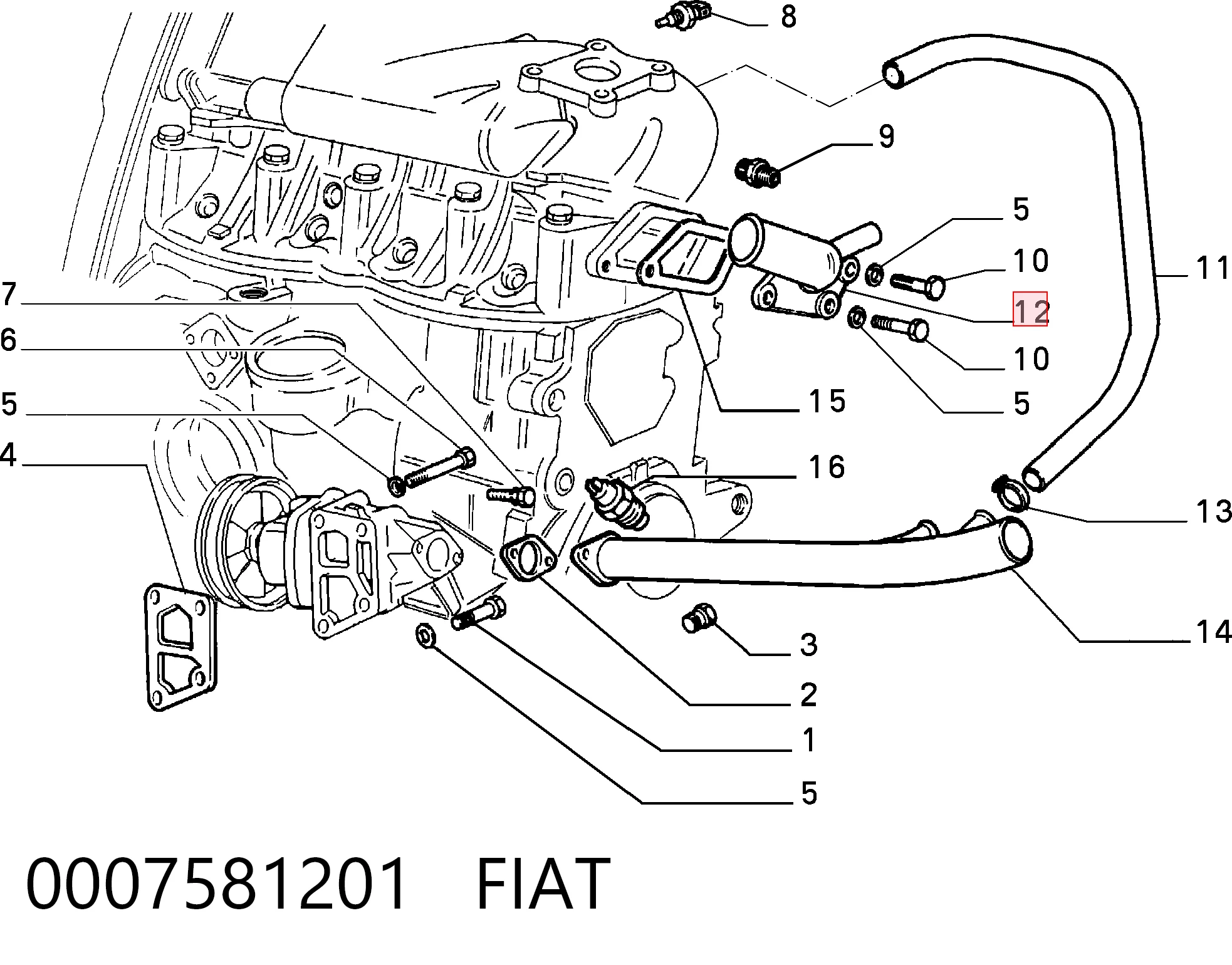 Купить TE0042 Magneti Marelli Автомобильный термостат