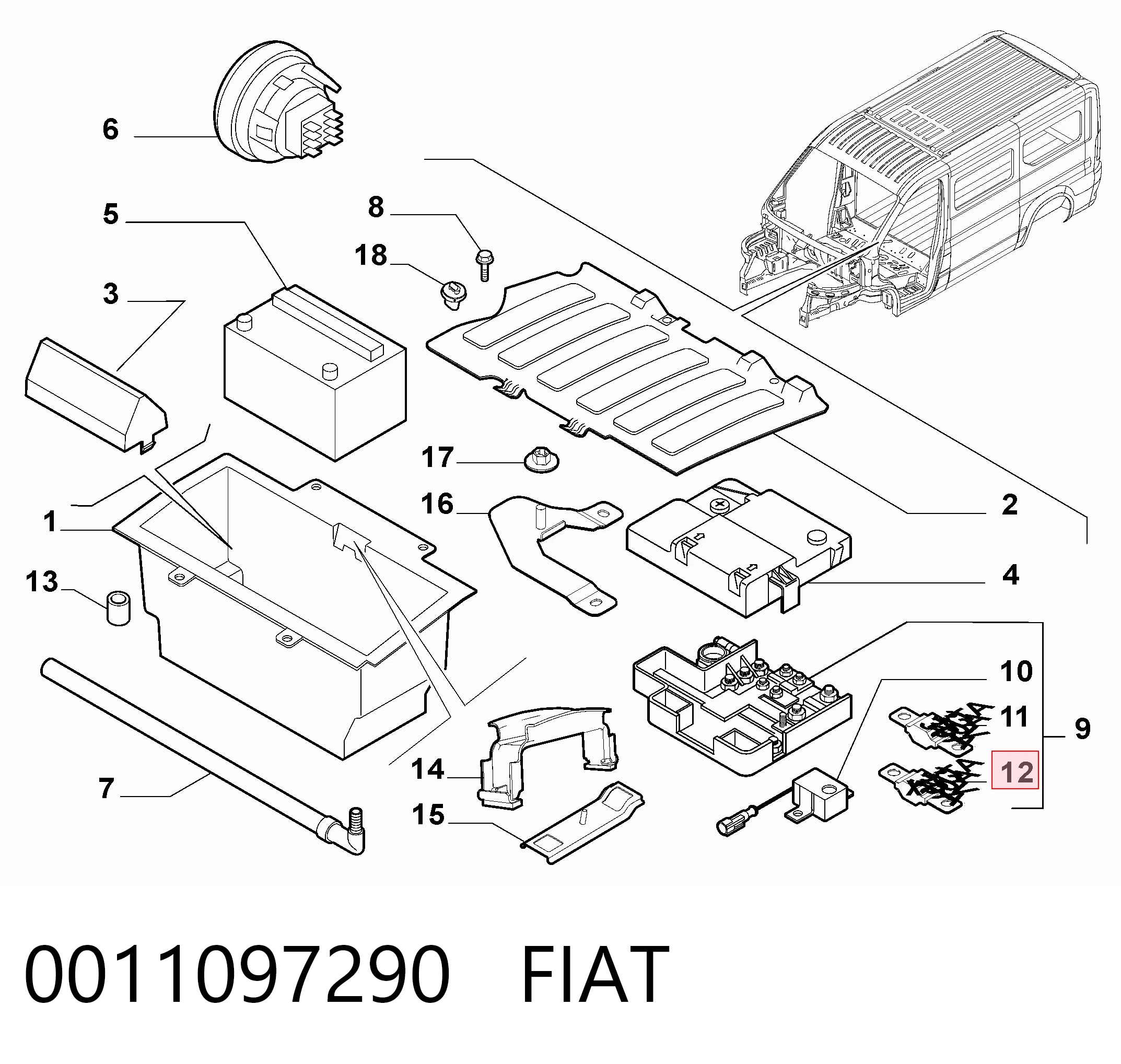 Купить 11097290 Chrysler Предохранители