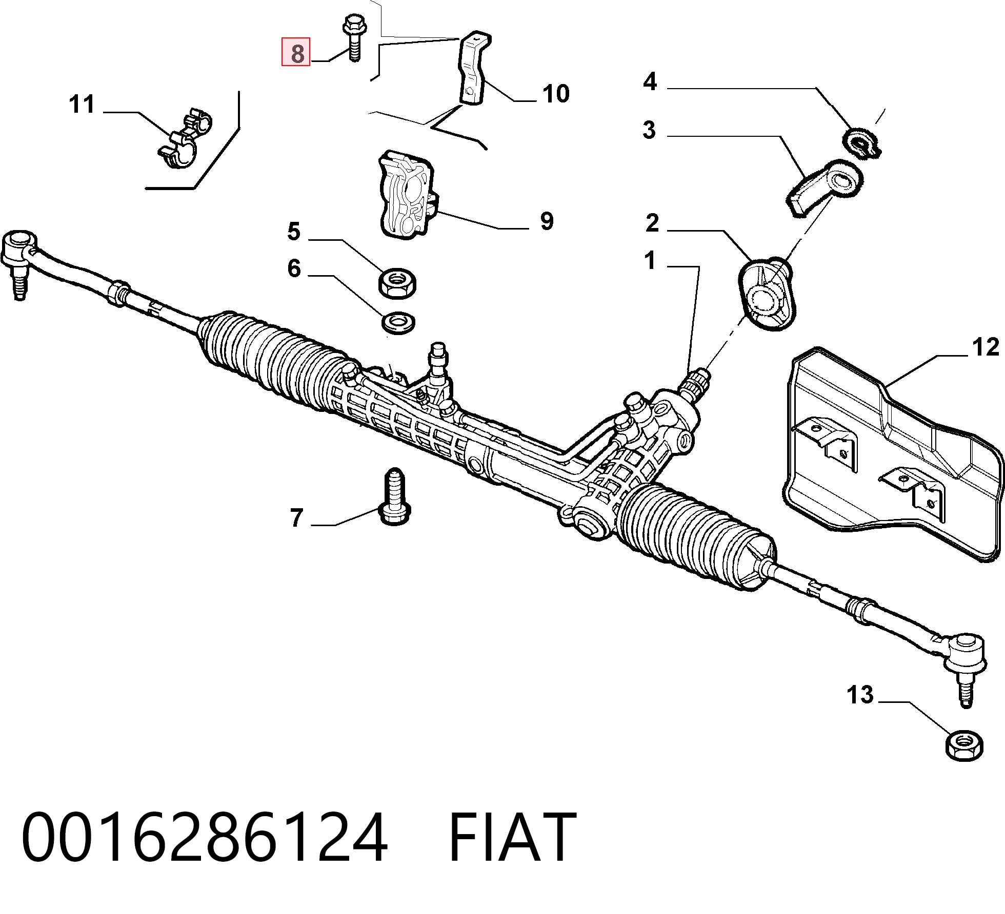 16585824 Iveco Болт выхлопной системы (глушителя)