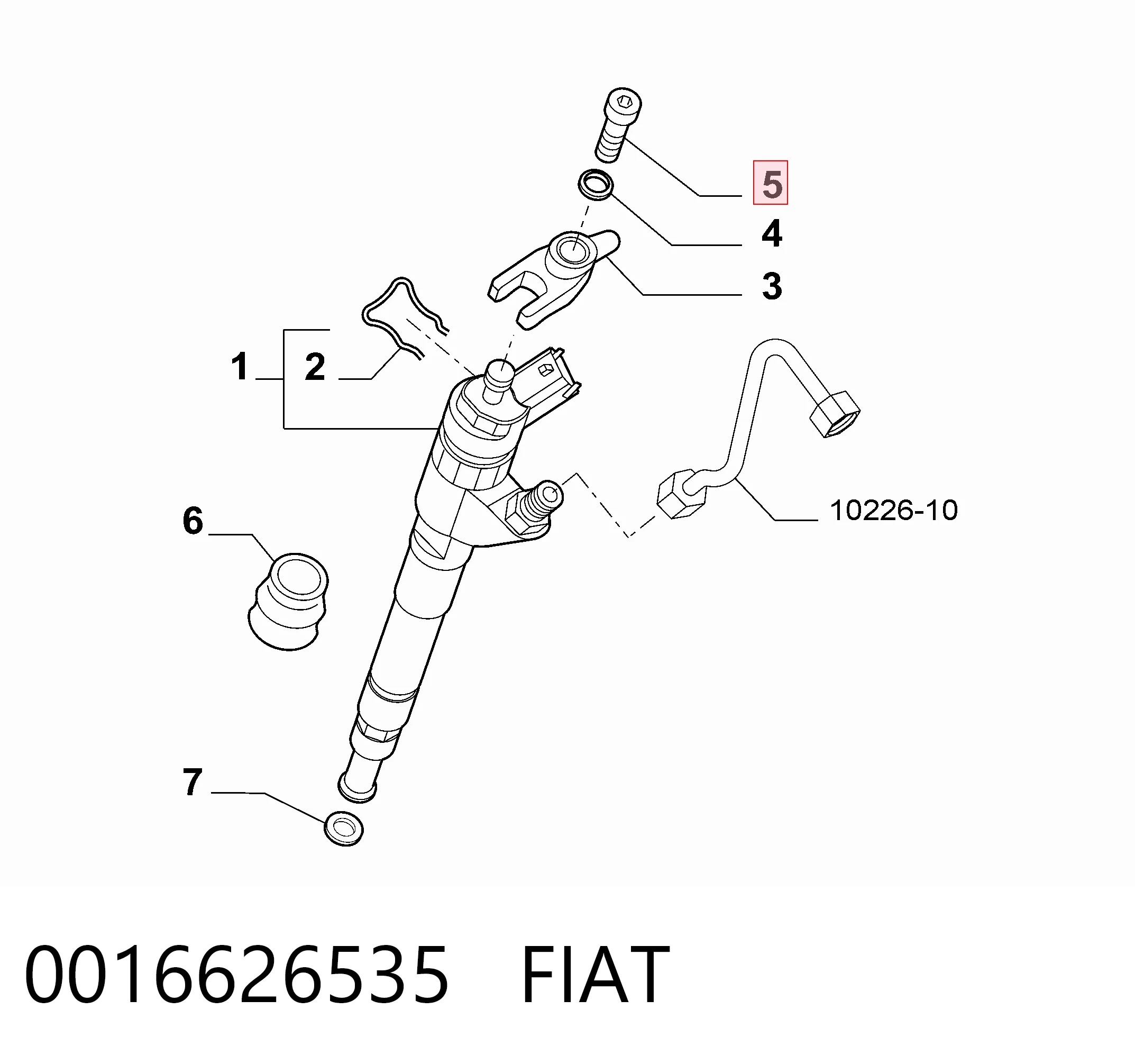 Болт крепления форсунки Iveco 16626533 цена, от 1.80 USD