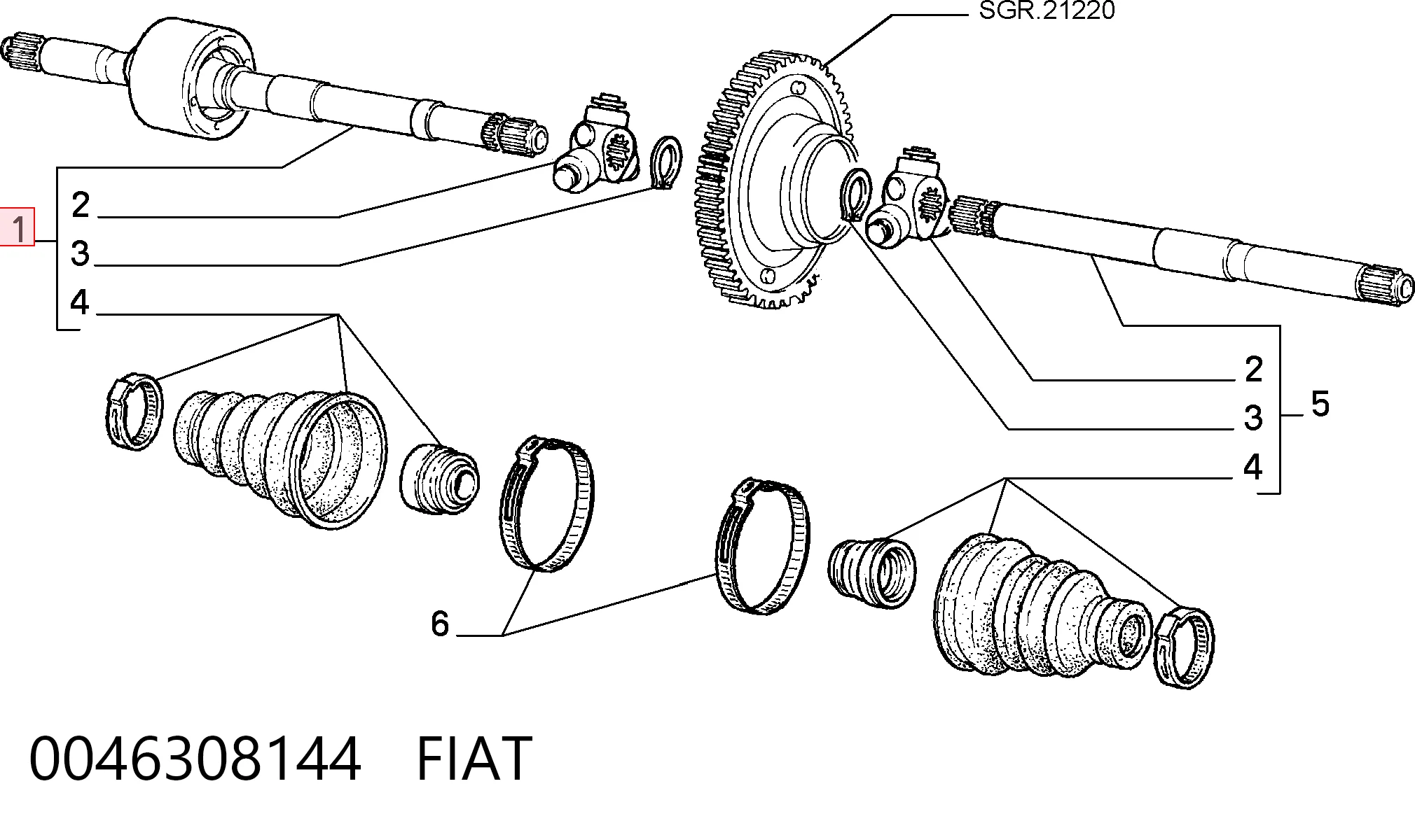 ШРУС наружный передний 75826S Ruville