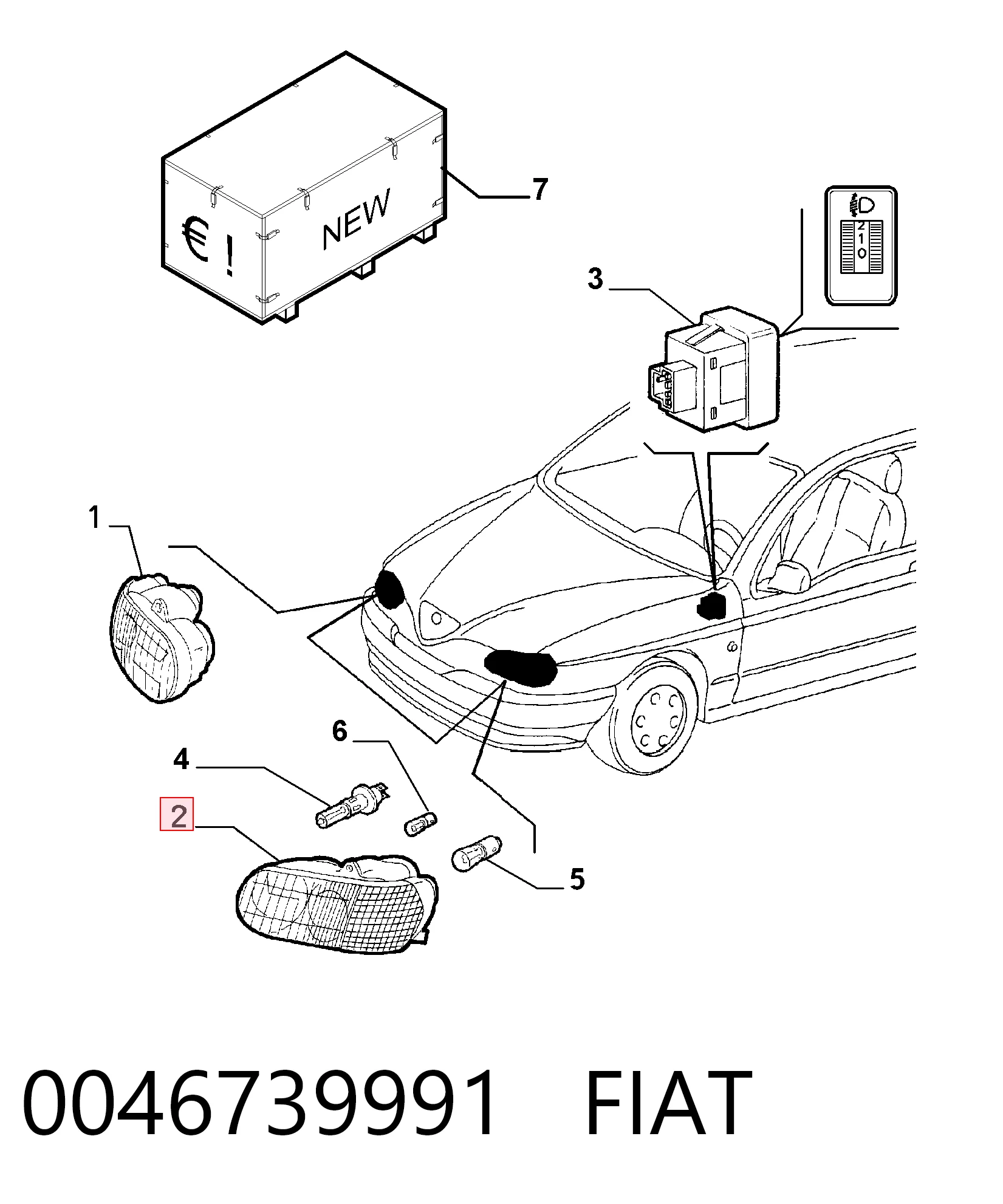Фара на Alfa Romeo 146  930