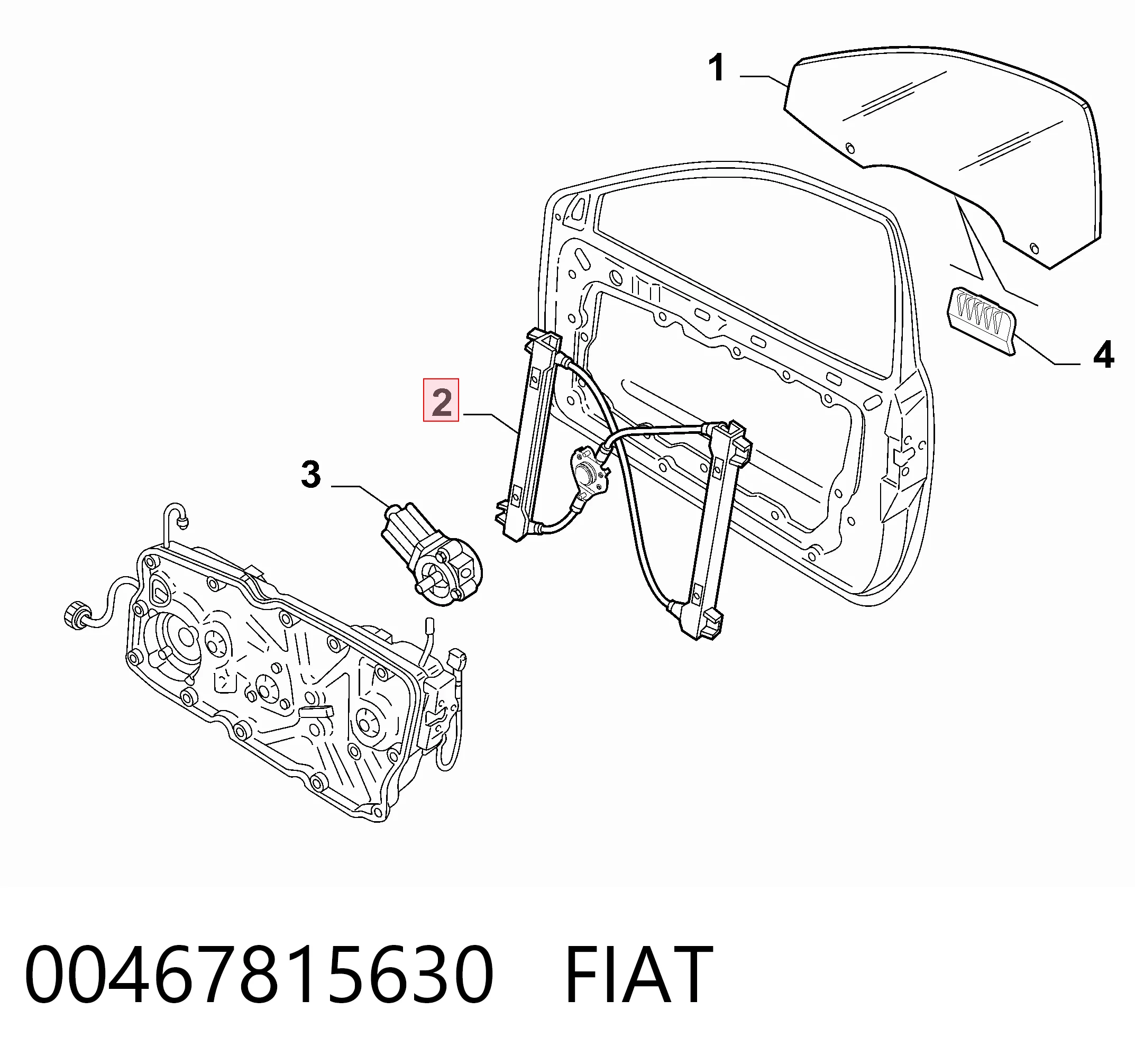 Стеклоподъемник передней левой двери AC439 Magneti Marelli
