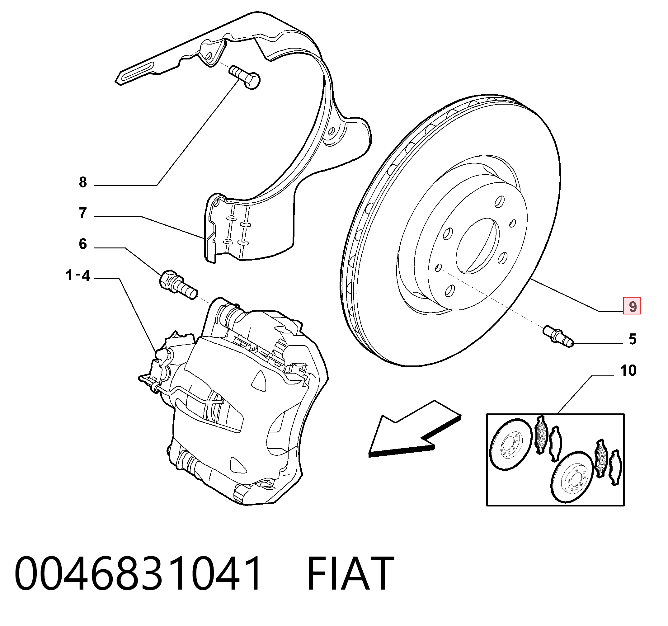 0046831041 Fiat/Alfa/Lancia