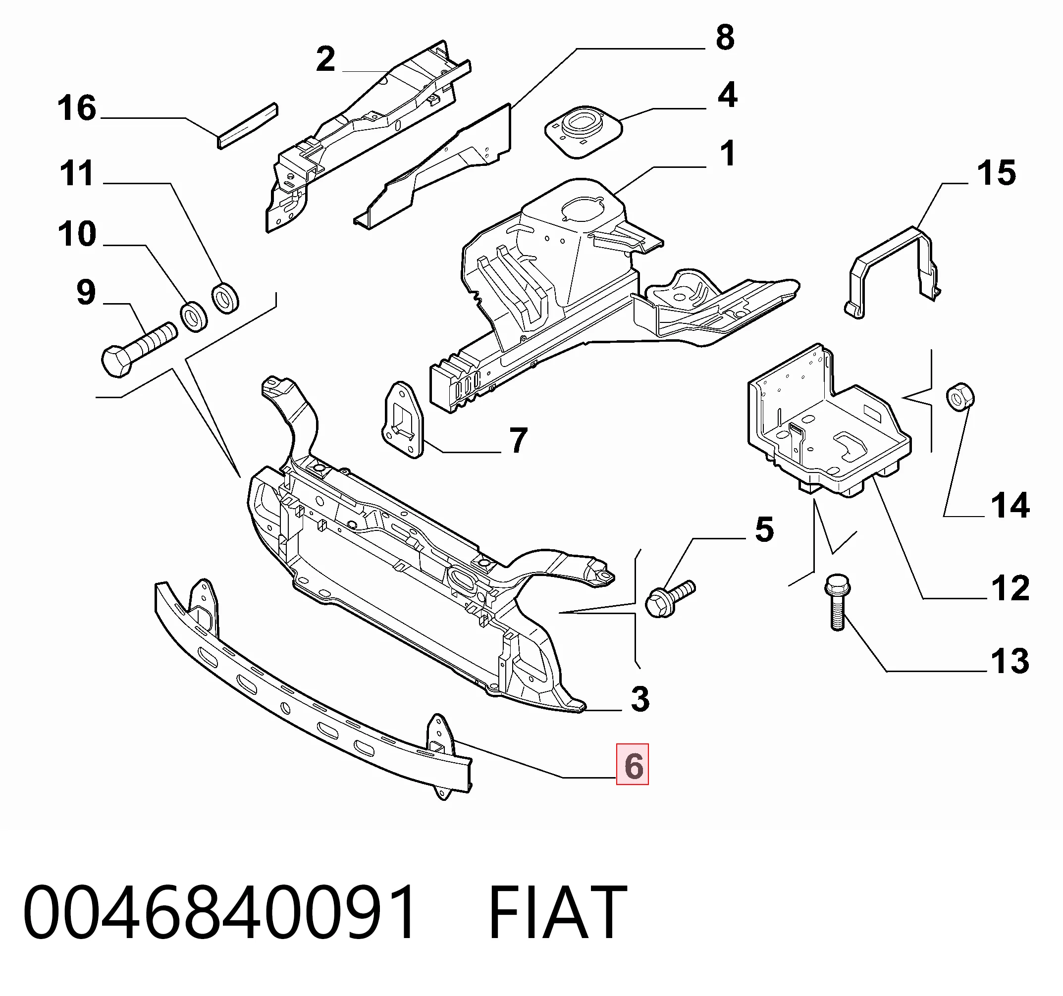 Шина бампера переднего Polcar 3003073 цена, от 39.09 USD