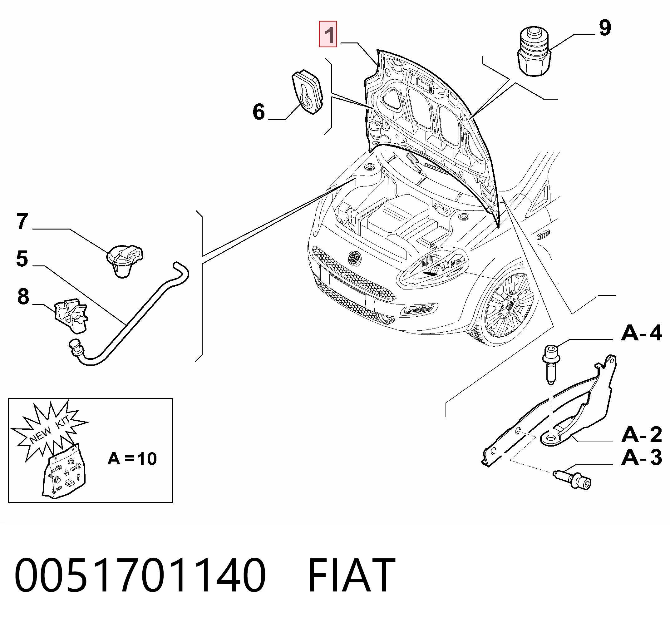 Купить 302403J Polcar Капот