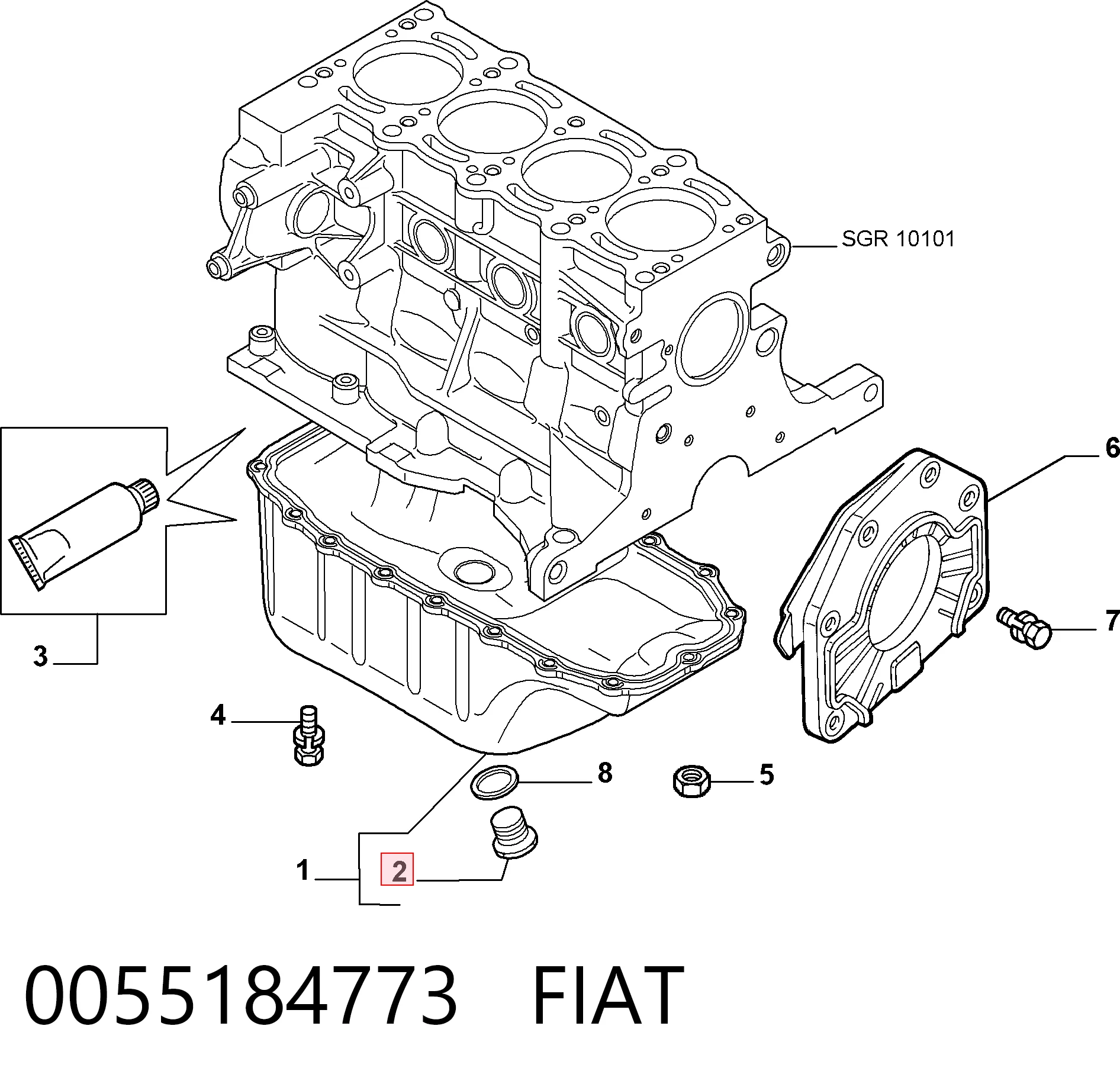 Болт поддона Opel 0652250