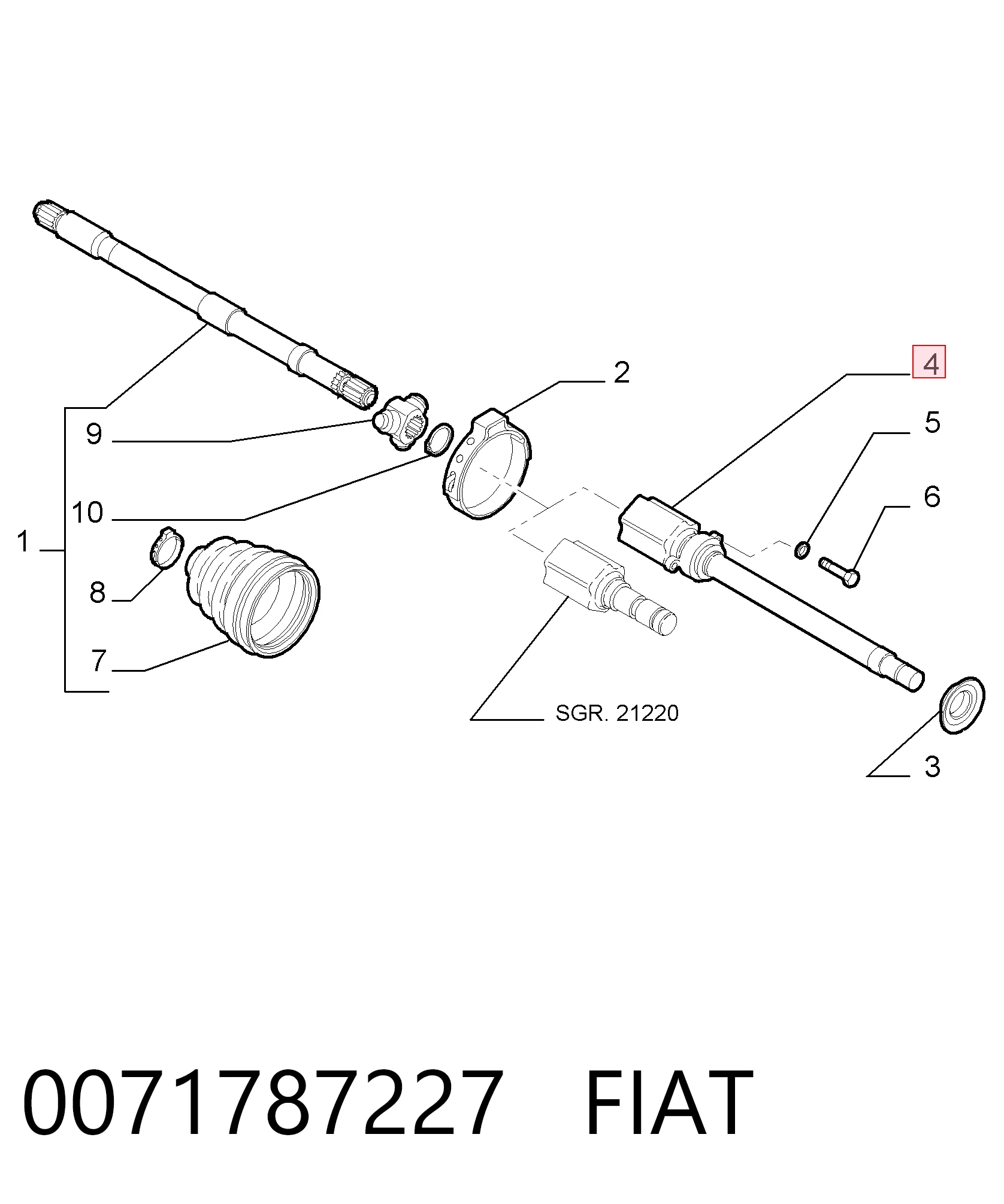 Шарнир угловых скоростей внутренний передний Posterparts BB2001 цена, от 55.01 USD