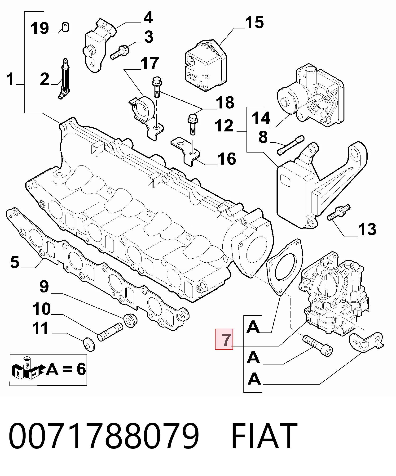 55199971 Peugeot/Citroen Дроссельная заслонка