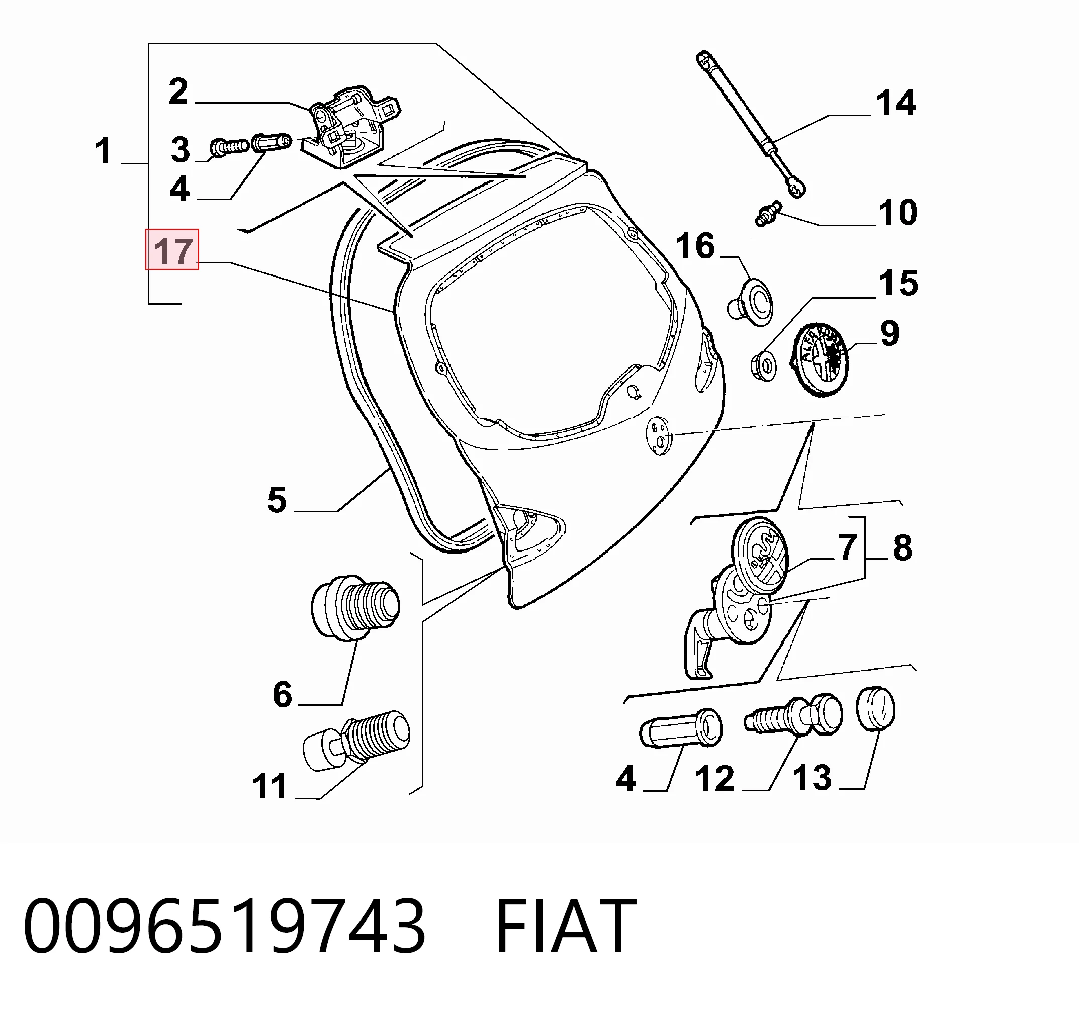 Задняя дверь на Alfa Romeo 147  937
