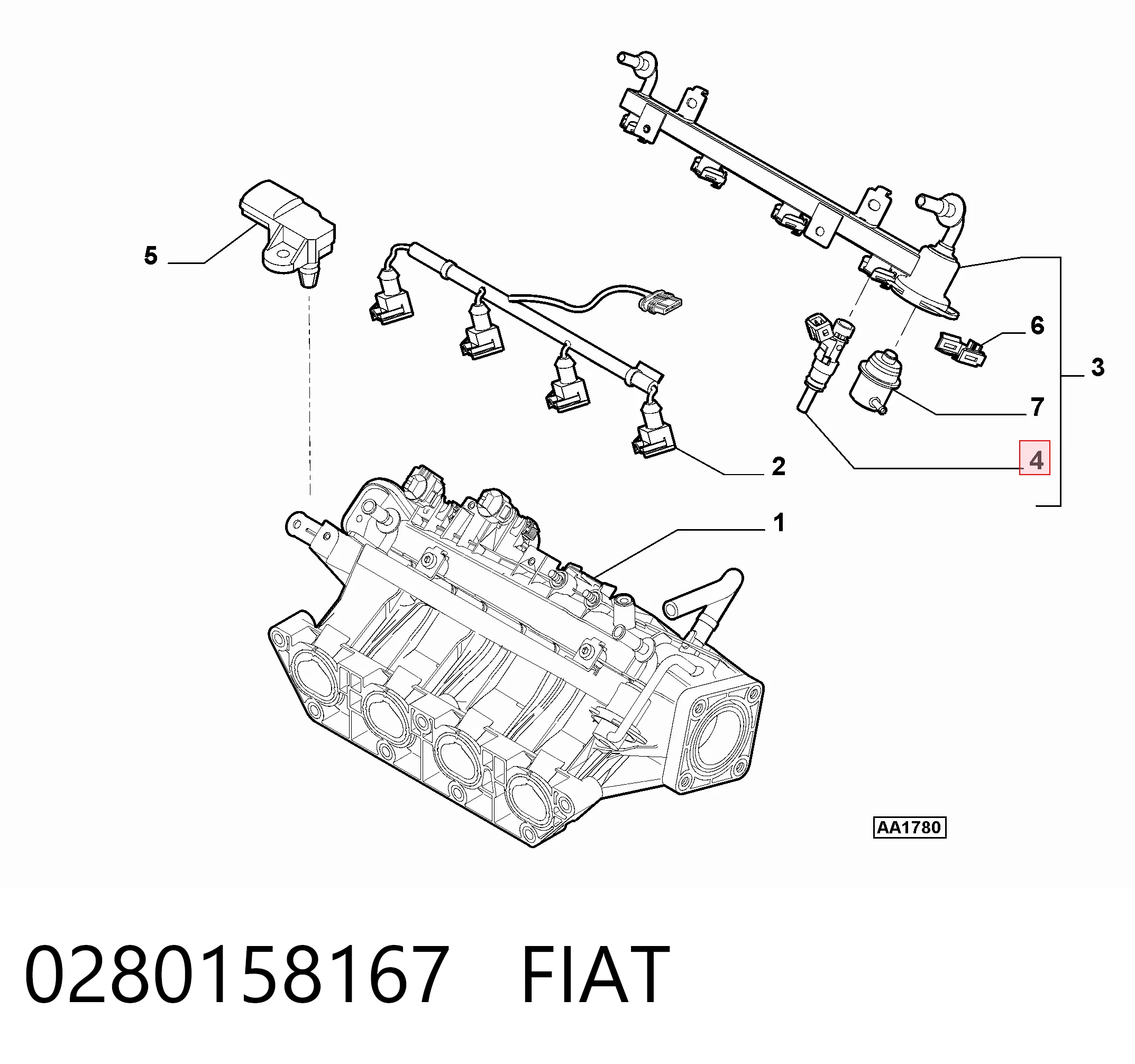 Форсунка инжектора Chrysler 55209504 цена, от 41.44 USD