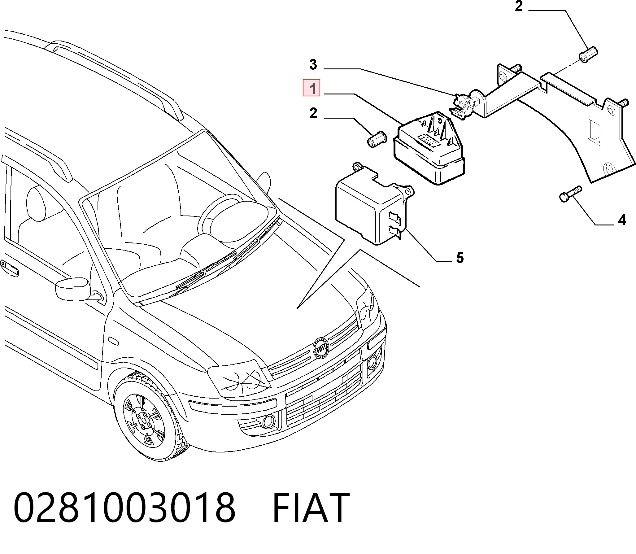 0281003018 Fiat/Alfa/Lancia Реле свечей накала