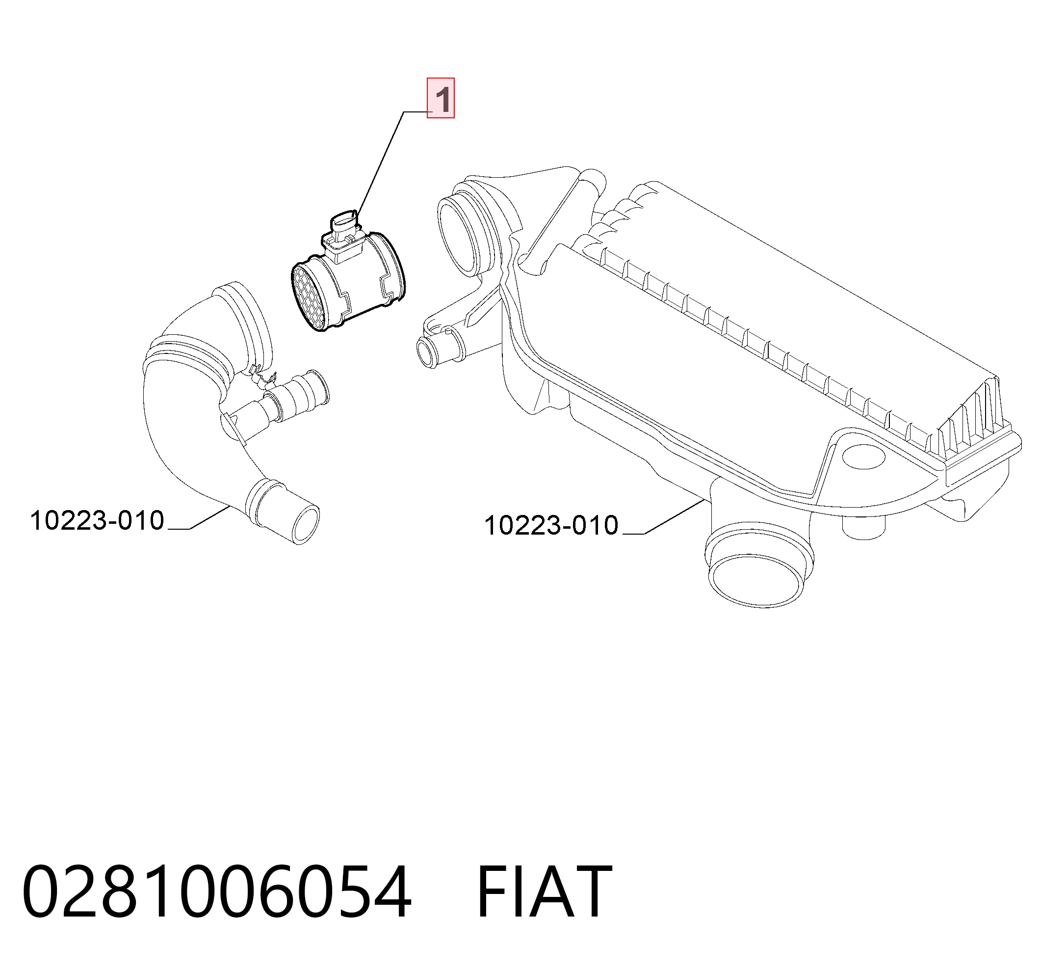 0281006054 Fiat/Alfa/Lancia Датчик расхода воздуха