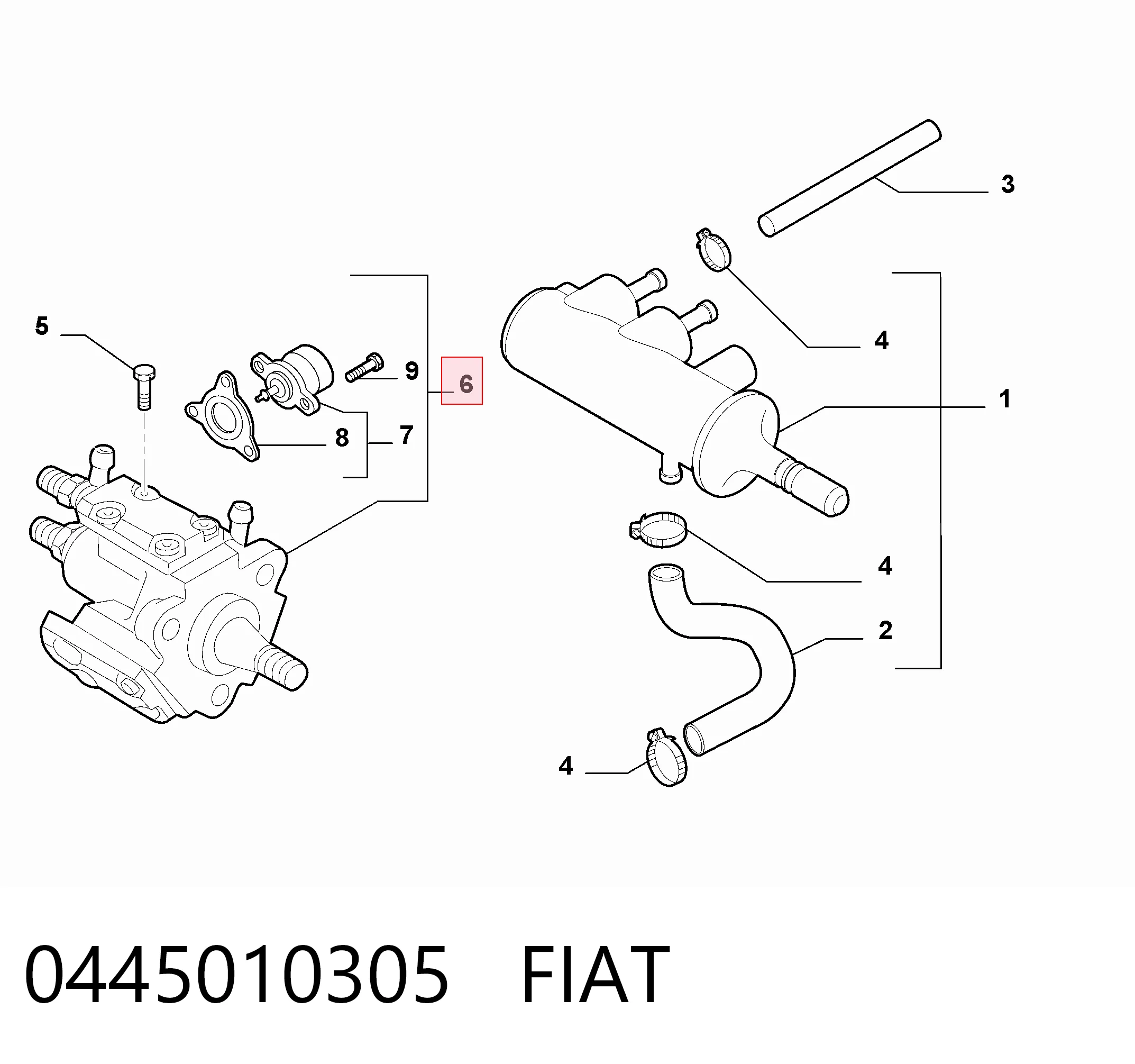 Насос топливный высокого давления (ТНВД) Bosch 0445010303 цена, от 88.68 USD