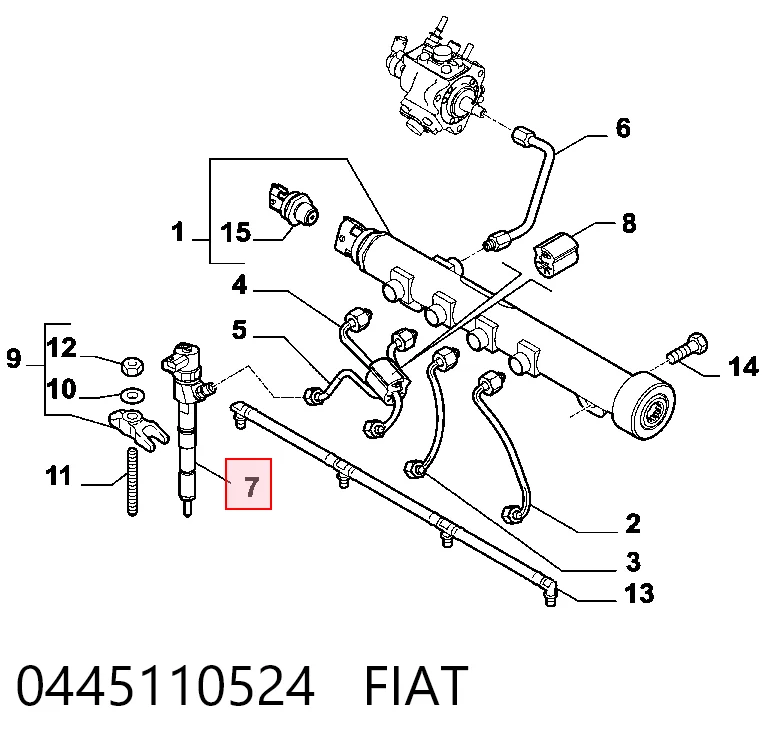Форсунка инжектора Fiat Tipo EGEA седан (356) (2015 - 2026) цена, от 116.21 USD