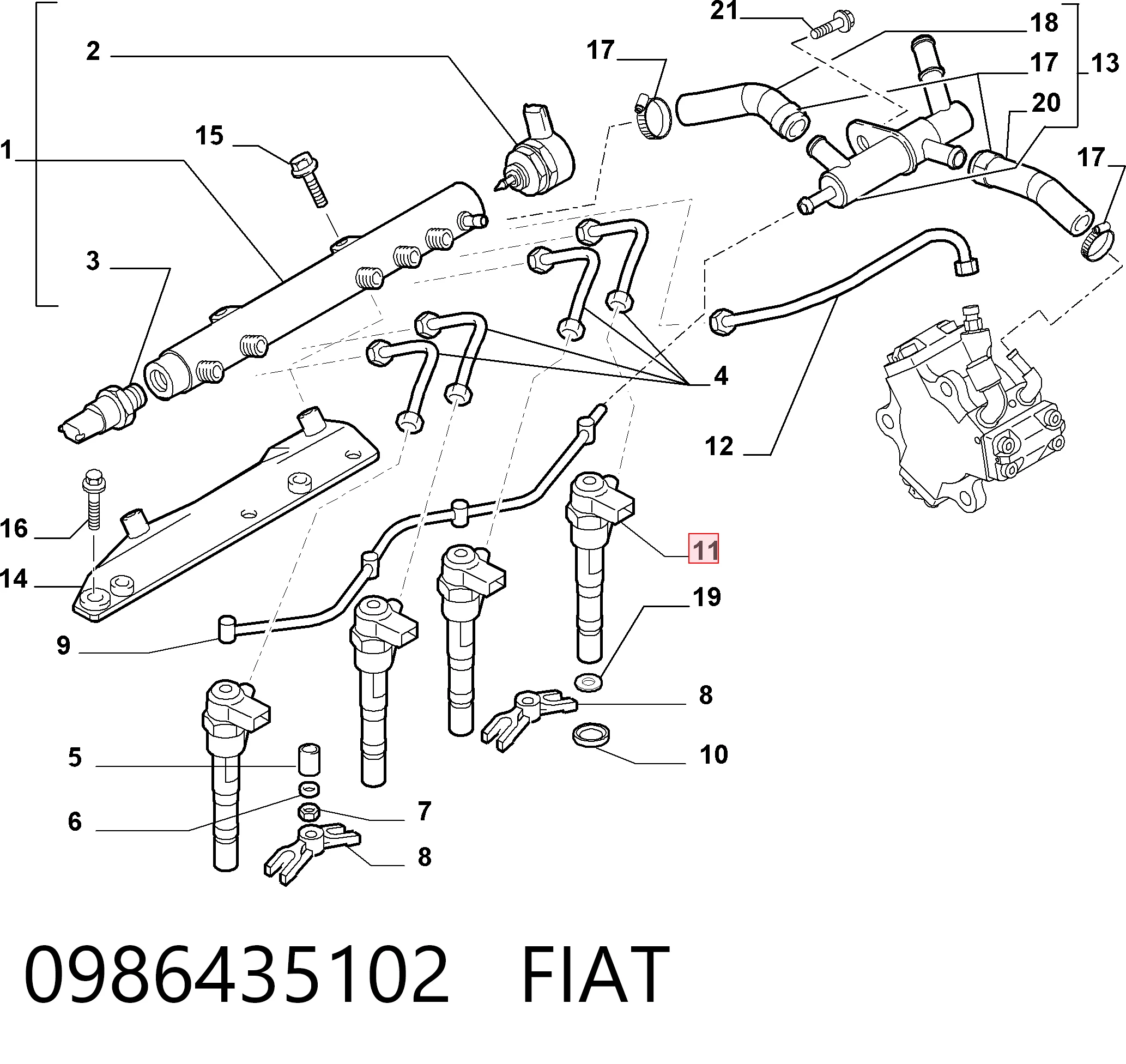 Форсунка инжектора General Motors 5821098 цена, от 64.68 USD