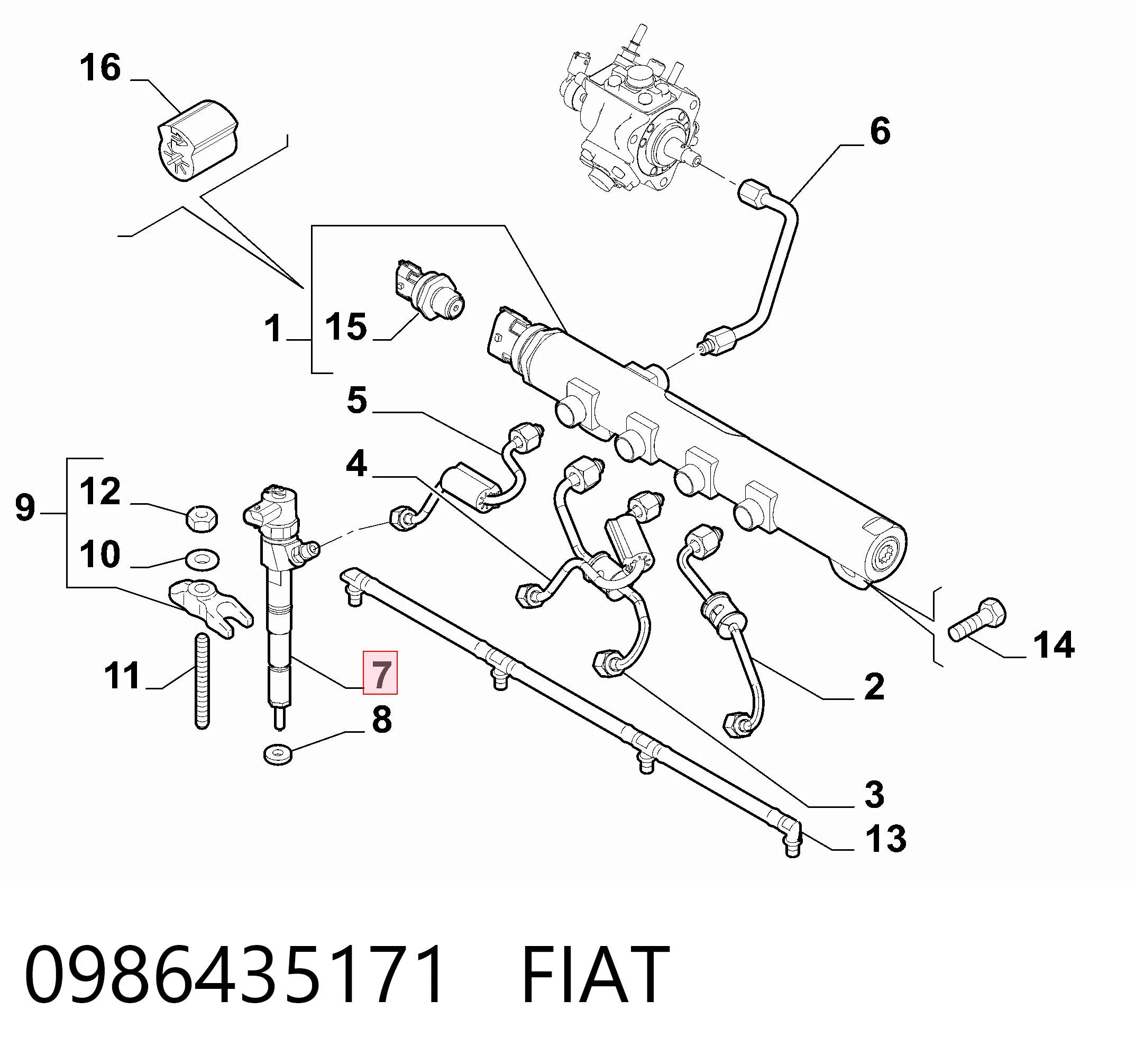 Топливные форсунки 986435171 Bosch