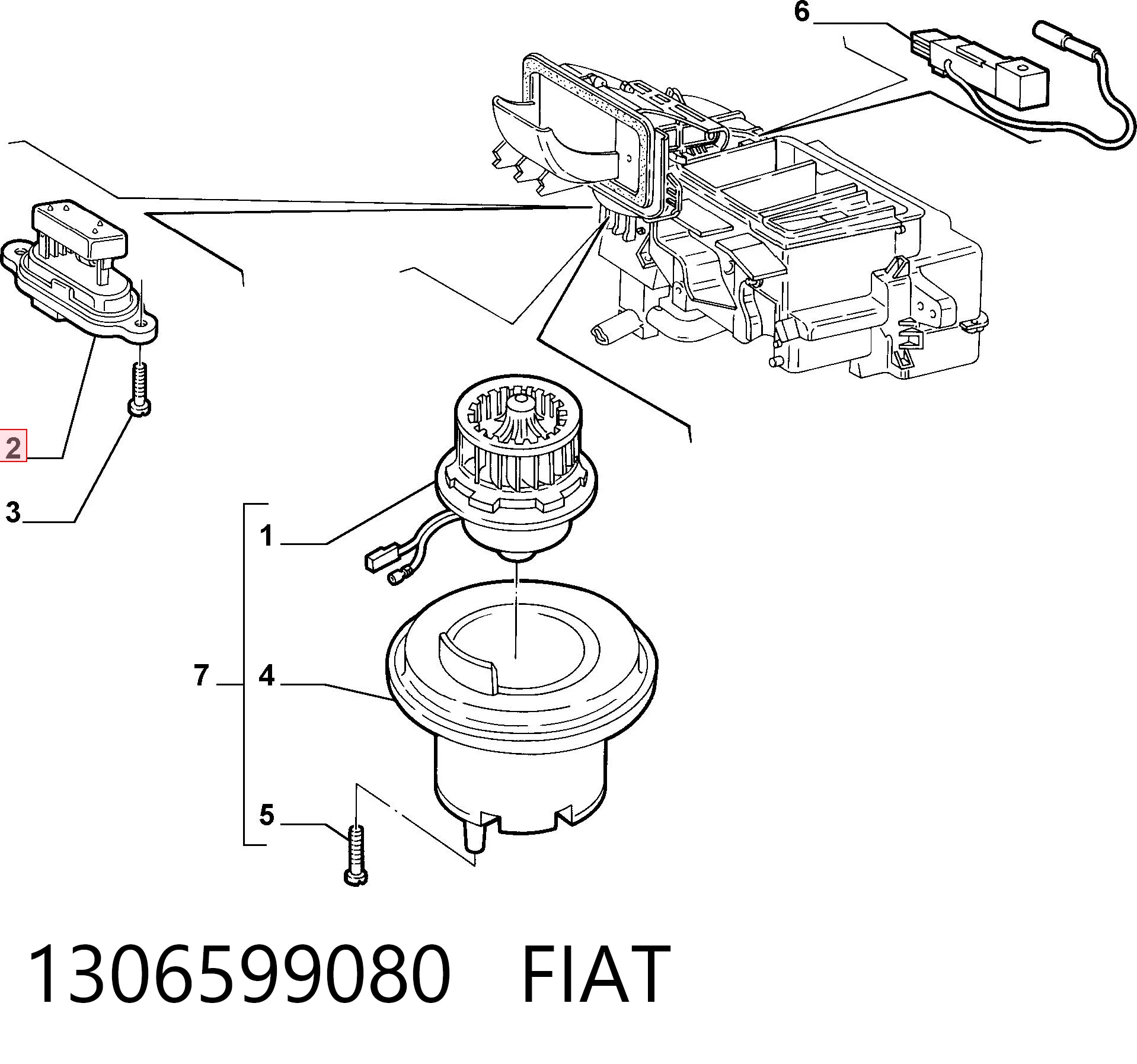 1306599080 Fiat/Alfa/Lancia Реле печки