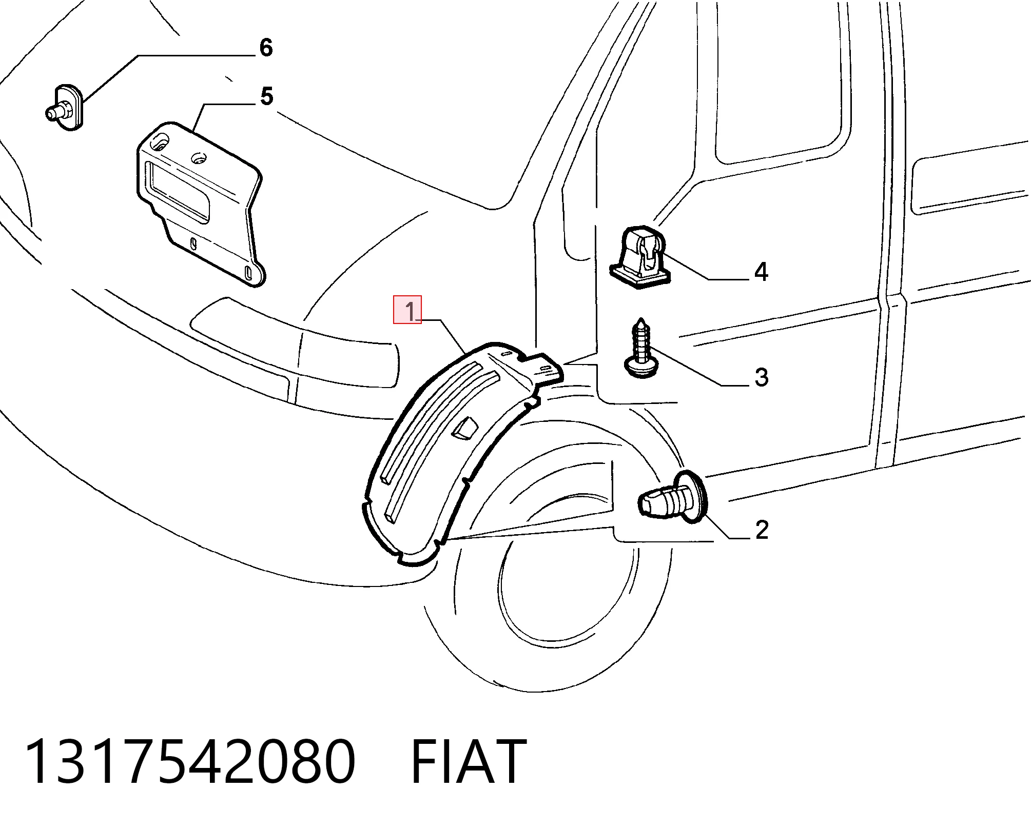 Подкрылок крыла переднего левый Peugeot Boxer I фургон (230L) (1994 - 2002) цена, от 9.46 USD