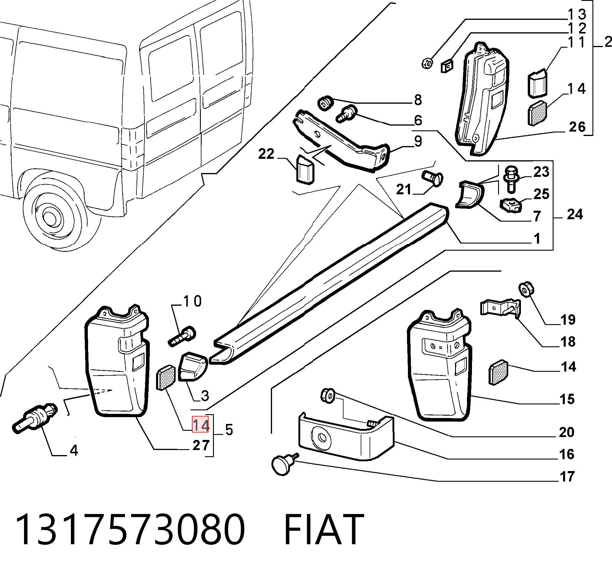 LLI860 Magneti Marelli Катафот заднего бампера