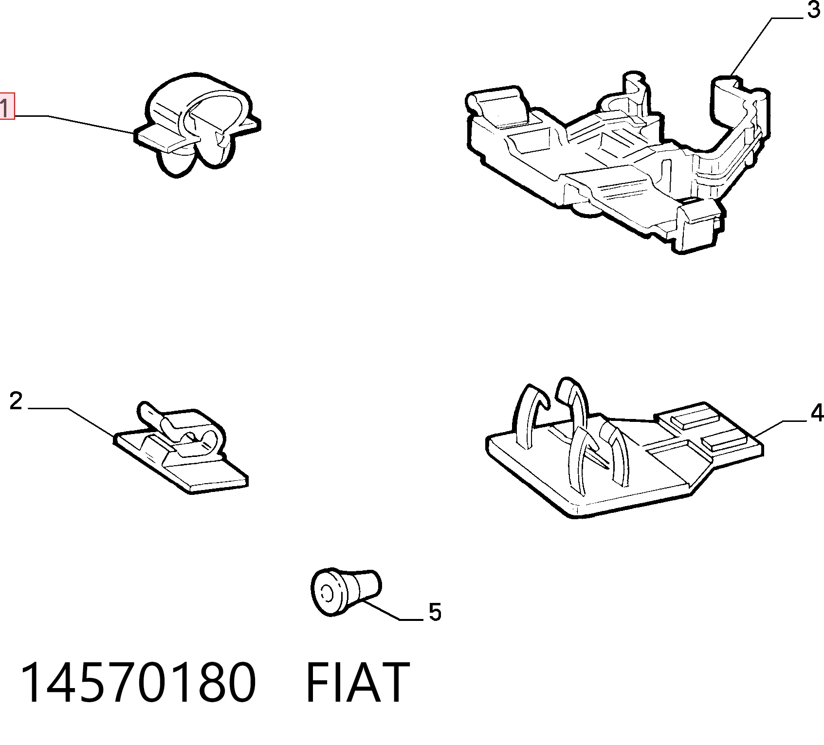 9958144 Mercedes Фиксатор (скоба) проводки