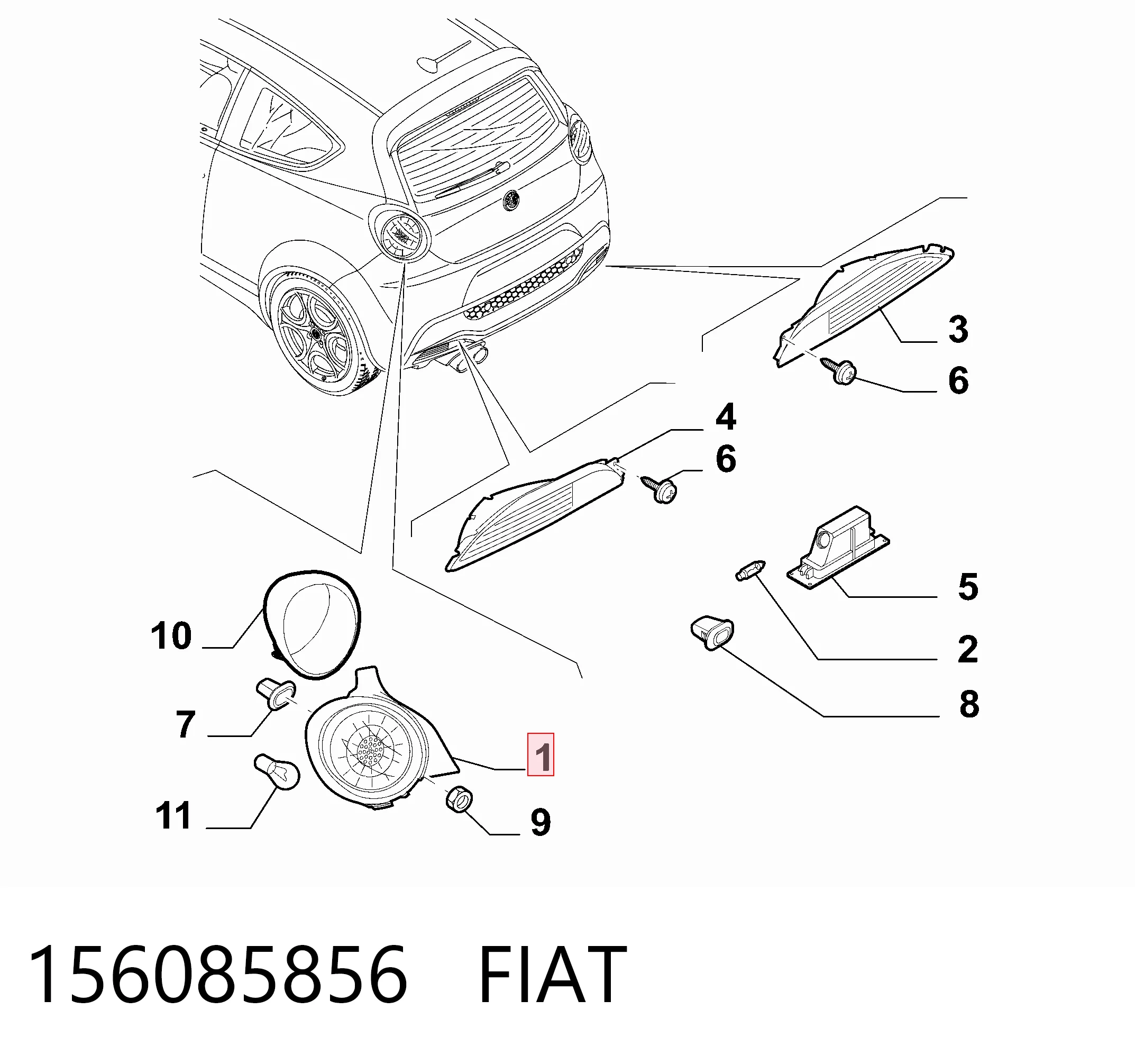 LLG612 Magneti Marelli Задний левый стоп